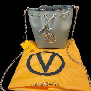 Valentino by Mario Valentino Jules Palmellato Leather Bucket Bag